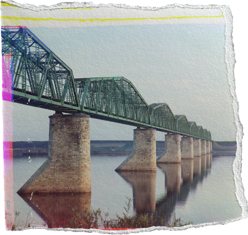 Kama River Torn Paper